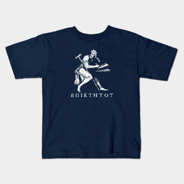 Epictetus Kids T-Shirt by mellamomateo